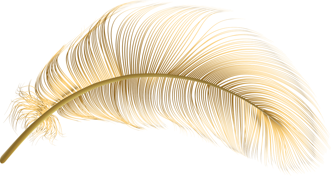Gold feather